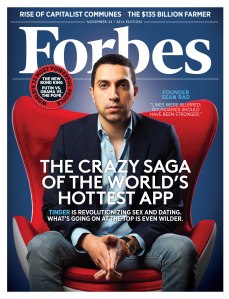 Forbes Cover 112414 Most Powerful People Sean Rad