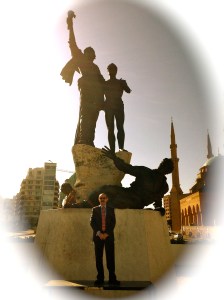 At Martyrs' Square in Downtown Beirut... Mr. Magazine™ Reporting...