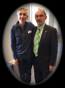 Lewis DVorkin and Samir "Mr. Magazine™" Husni at the Meek School of Journalism, Ole Miss.