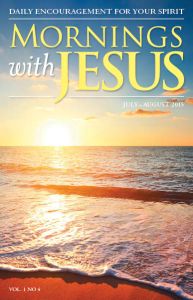 A prototype cover of the new magazine Mornings with JESUS.