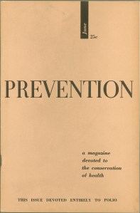 The very first issue of Prevention, June 1950.