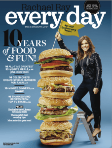 The 10th anniversary issue of Rachael Ray Every Day sporting a new name and logo.