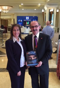 With Amal Daraghmeh Masri at the FIPP Middle East & Africa conference in Dubai, UAE.